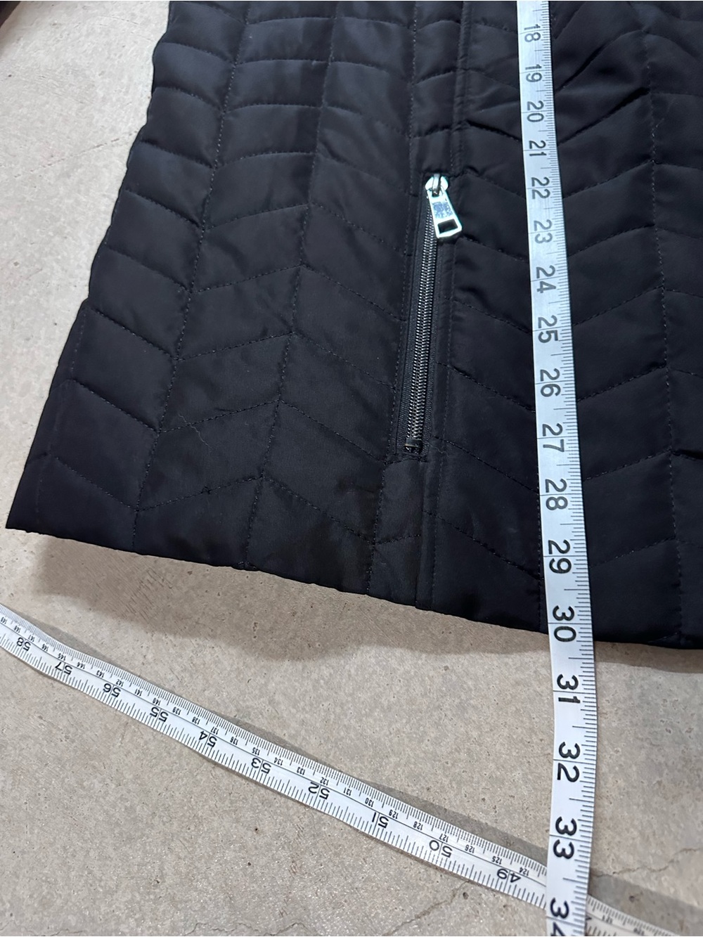 CJ Banks Women’s 3X Black Quilted Jacket Lightweight Full Zip Plus Size - Picture 9 of 13